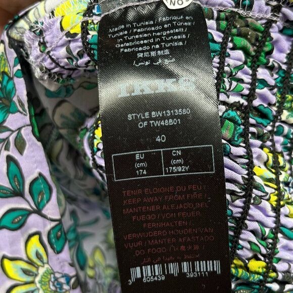 IKKS paris women’s flower print draped blouse size EU 40 NWT - Picture 11 of 14